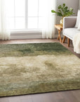 LOOMLAN Rugs Zailor Green Washable Indoor-Outdoor Rug