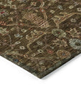 LOOMLAN Rugs Zara Brown Washable Indoor-Outdoor Rug