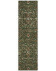 LOOMLAN Rugs Zara Green Washable Indoor-Outdoor Rug