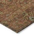 LOOMLAN Rugs Zara Orange Washable Indoor-Outdoor Rug