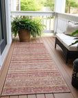 LOOMLAN Rugs Zaraxa Orange Washable Indoor-Outdoor Rug