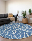 Zarelia Blue Washable Indoor - Outdoor Rug - LOOMLAN - LOOMLAN Rugs - Outdoor Rugs
