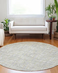 LOOMLAN Rugs Zarifa Beige Washable Indoor-Outdoor Rug