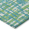 LOOMLAN Rugs Zarifa Teal Washable Indoor-Outdoor Rug