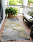 LOOMLAN Rugs Zarinae Gold Washable Indoor-Outdoor Rug