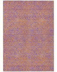 LOOMLAN Rugs Zena Purple Washable Indoor-Outdoor Rug