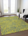 LOOMLAN Rugs Zena Yellow Washable Indoor-Outdoor Rug