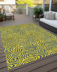 LOOMLAN Rugs Zena Yellow Washable Indoor-Outdoor Rug