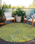 LOOMLAN Rugs Zena Yellow Washable Indoor-Outdoor Rug