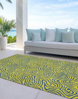 LOOMLAN Rugs Zena Yellow Washable Indoor-Outdoor Rug