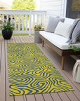 LOOMLAN Rugs Zena Yellow Washable Indoor-Outdoor Rug