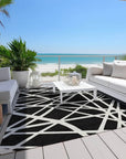 LOOMLAN Rugs Zephina Black Washable Indoor-Outdoor Rug