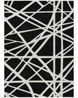 LOOMLAN Rugs Zephina Black Washable Indoor-Outdoor Rug