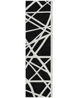LOOMLAN Rugs Zephina Black Washable Indoor-Outdoor Rug