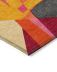 LOOMLAN Rugs Zexture Orange Washable Indoor-Outdoor Rug