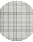LOOMLAN Rugs Zinara Gray Washable Indoor-Outdoor Rug