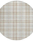 LOOMLAN Rugs Zinara Ivory Washable Indoor-Outdoor Rug