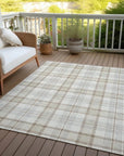 LOOMLAN Rugs Zinara Ivory Washable Indoor-Outdoor Rug