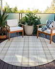 LOOMLAN Rugs Zinara Ivory Washable Indoor-Outdoor Rug
