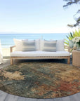 LOOMLAN Rugs Zuleya Green Washable Indoor-Outdoor Rug