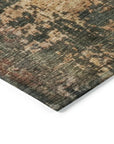 LOOMLAN Rugs Zuleya Green Washable Indoor-Outdoor Rug