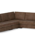 157" Alabama Reversible L-Shaped Leather Sectional Sofa Made to Order - Uptown Sebastian