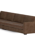 157" Alabama Reversible L-Shaped Leather Sectional Sofa Made to Order - Uptown Sebastian