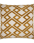 Accolade Amber Geometric Gold Large Throw Pillow With Insert - Uptown Sebastian