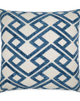 Accolade Blue Geometric Blue Large Throw Pillow With Insert - Uptown Sebastian