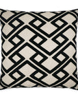 Accolade Onyx Geometric Black Large Throw Pillow With Insert - Uptown Sebastian