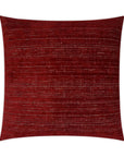 Agra Garnet Solid Red Large Throw Pillow With Insert - Uptown Sebastian