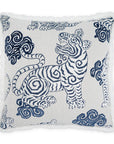 Akbar Blue Novelty Blue Large Throw Pillow With Insert - Uptown Sebastian