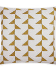 Alignment Geometric Beach Yellow Large Throw Pillow With Insert - Uptown Sebastian