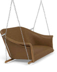 All Seasons Settee Swing With Padded Seat Wicker Outdoor Furniture - Uptown Sebastian