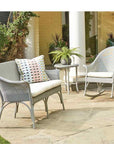 All Seasons Settee With Sunbrella Cushion Wicker Outdoor Furniture - Uptown Sebastian