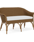 All Seasons Settee With Sunbrella Cushion Wicker Outdoor Furniture - Uptown Sebastian