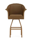 All Seasons Swivel Bar Stool With Padded Seat Wicker Outdoor Furniture - Uptown Sebastian