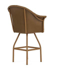 All Seasons Swivel Bar Stool With Padded Seat Wicker Outdoor Furniture - Uptown Sebastian