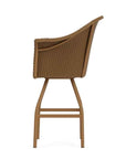 All Seasons Swivel Bar Stool With Padded Seat Wicker Outdoor Furniture - Uptown Sebastian