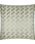 Atlantic Ivory Geometric Ivory Gold Large Throw Pillow With Insert - Uptown Sebastian