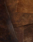 Austin Brown Benchmade Aniline Leather Club Chair With Shearing Trim - Uptown Sebastian