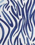 D.V. Kap Babur Blue Abstract Blue Large Throw Pillow With Insert