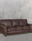 Benchmade to Order 90 Inches Leather Sofa Modern Hartford - Uptown Sebastian