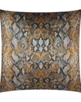 D.V. Kap Boa Animal Glam Copper Black Large Throw Pillow With Insert