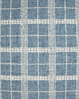 Bond Horizon Plaid Check Blue Large Throw Pillow With Insert - Uptown Sebastian