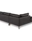 Burbank Small Leather Left Facing Sectional Sofa - Uptown Sebastian