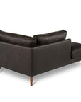 Burbank Small Leather Left Facing Sectional Sofa - Uptown Sebastian