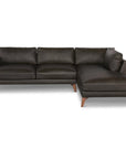 Burbank Small Leather Right Facing Sectional Sofa - Uptown Sebastian