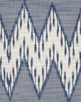 Caccini Indigo Global Chevron Blue Large Throw Pillow With Insert - Uptown Sebastian