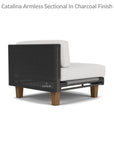 Catalina Armless Sectional Component All Weather Wicker & Teak - Uptown Sebastian